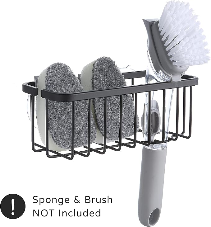 SunnyPoint NeverRust Deluxe Kitchen & Bathroom Sink Sponge Holder Organizer - Image 3