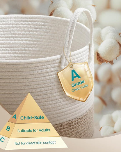 SONGMICS Laundry Hamper, Cotton Rope Laundry Basket - Image 3
