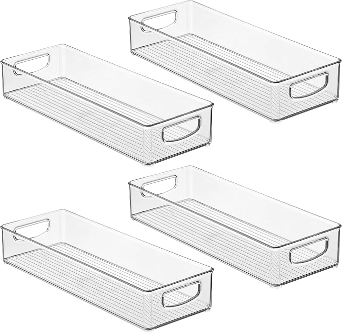 iDesign Slim Extra Long Clear Storage Bin, Kitchen or Pantry Organizer - Image 9