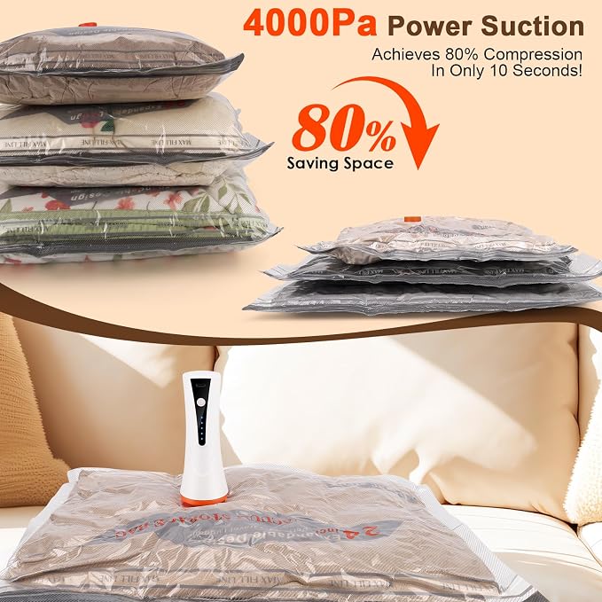Travel Vacuum Bags with Pump - Image 2