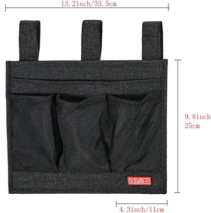 Linen Bedside Caddy, Bedside Storage Organizer - Image 3