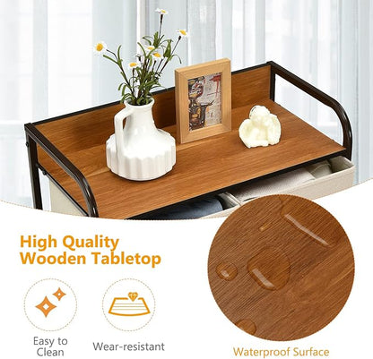 Giantex 5-Drawer Fabric Dresser - Image 7