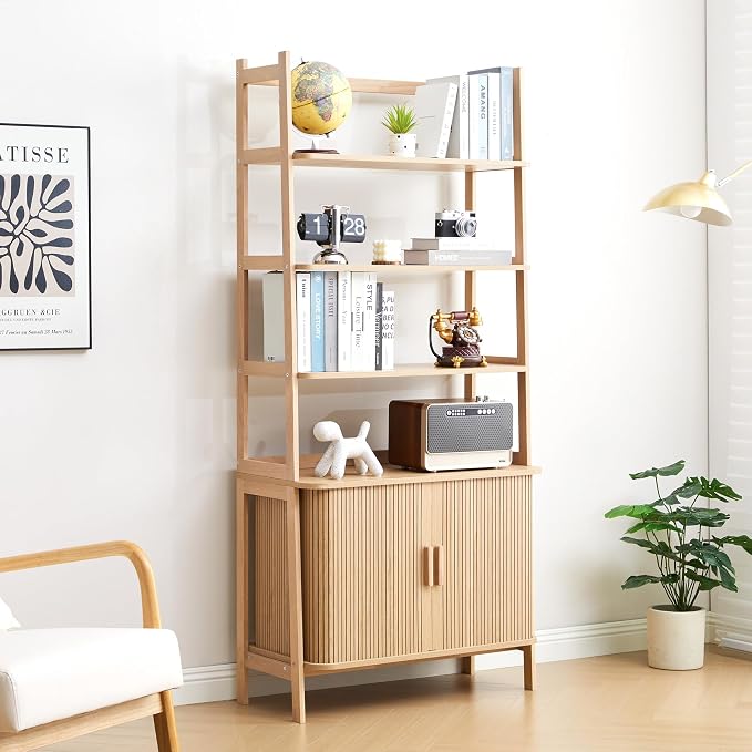 4-Tier Bookshelf, Tall Bookcase by Unknown