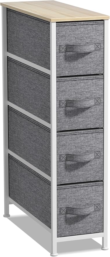 Sorbus Narrow Dresser with 4 Drawers by Sorbus