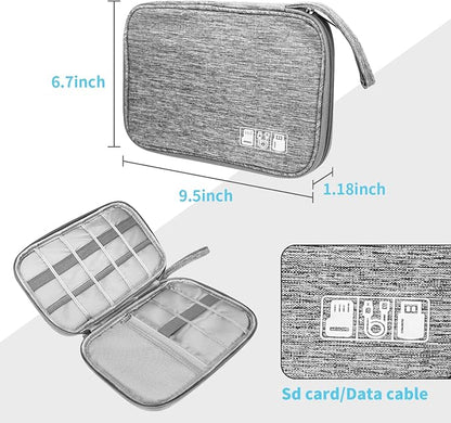 Lcsmaokin Electronics Organizer Travel Case, Electronic Accessories Storage Bag - Image 5