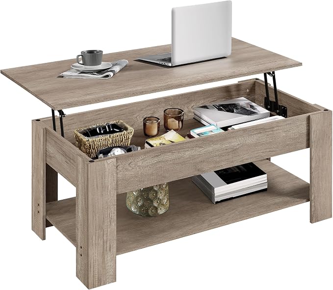 Yaheetech 47.2 in Lift Top Coffee Table by Unknown