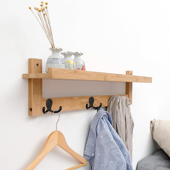 IBosins 10 Pack Heavy Duty Double Prong Coat Hooks Wall Mounted - Image 4