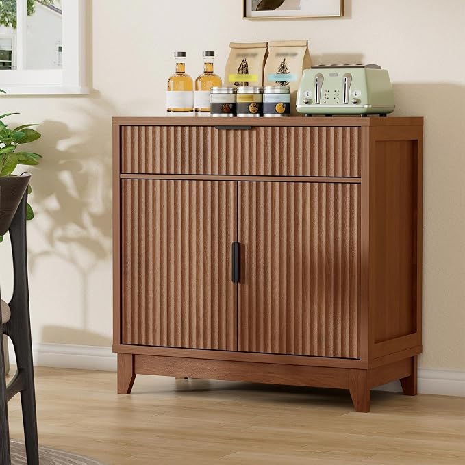 Vabches Fluted Sideboard Buffet Cabinet - Image 8