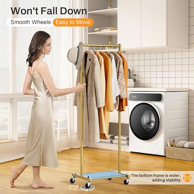 MISSLO Small Clothes Racks for Hanging Clothes Clothing Rack - Image 4