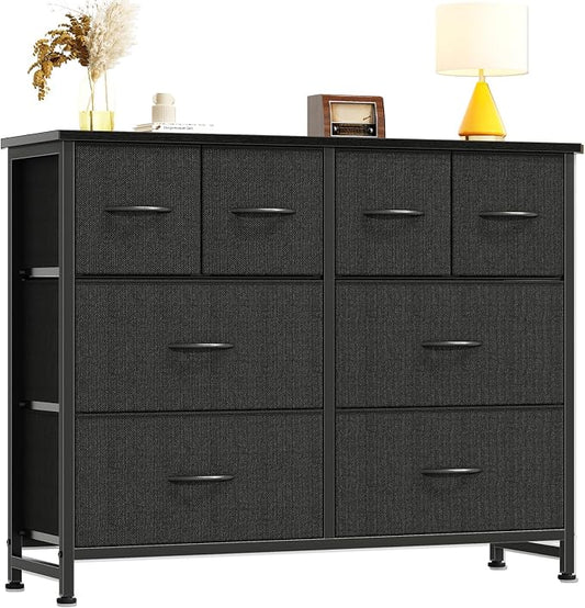 DUMOS Dresser for Bedroom with 8 Fabric Drawers, Wide Fabric Dresser | Storage by DumosLifestyle