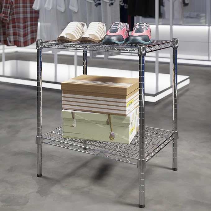 18" Deep x 24" Wide x 27" Height Wire Shelving Kit | 2-Tier | NSF Commercial - Image 2