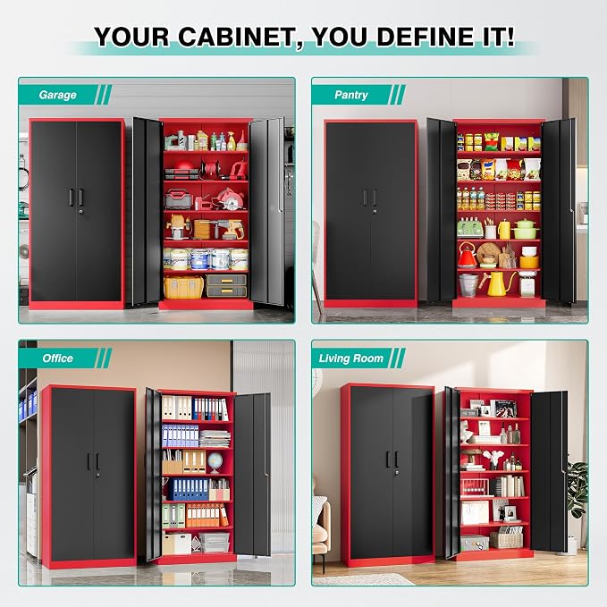 6 Tier Garage Storage Cabinet - Image 5