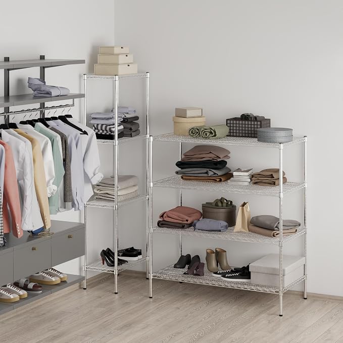 24" Deep x 48" Wide x 54" Height Wire Shelving Kit | 4-Tier | NSF Commercial - Image 7