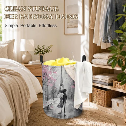 Laundry Hamper, Eiffel Tower Collapsible Paris Street Laundry Baskets - Image 7