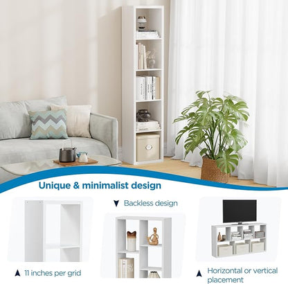 5 Cube Storage Organizer Single Row, Cube Shelf - Image 6