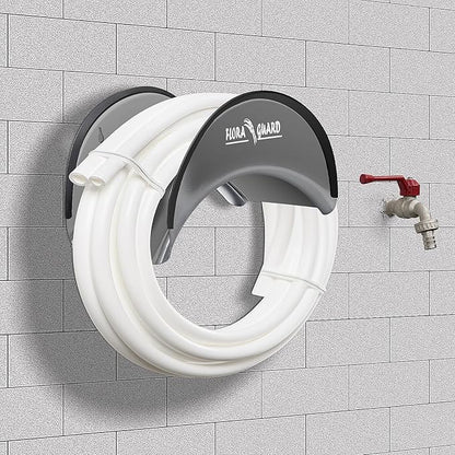 FLORA GUARD Garden Hose Holder, Heavy-Duty Metal Hose Hanger, Holds Up to 125 ft - Image 3