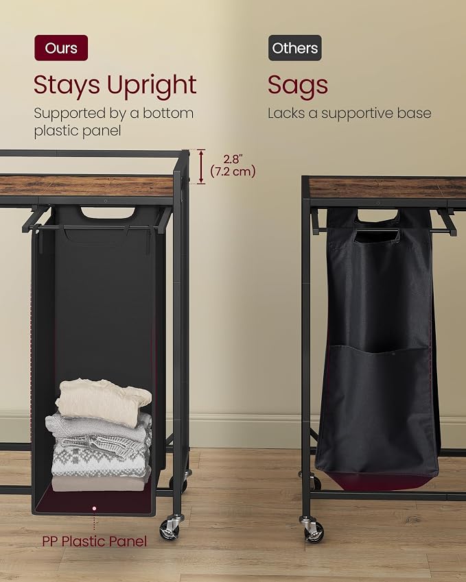 VASAGLE Laundry Sorter, 43.5 Gal. Laundry Hamper Basket - Image 5