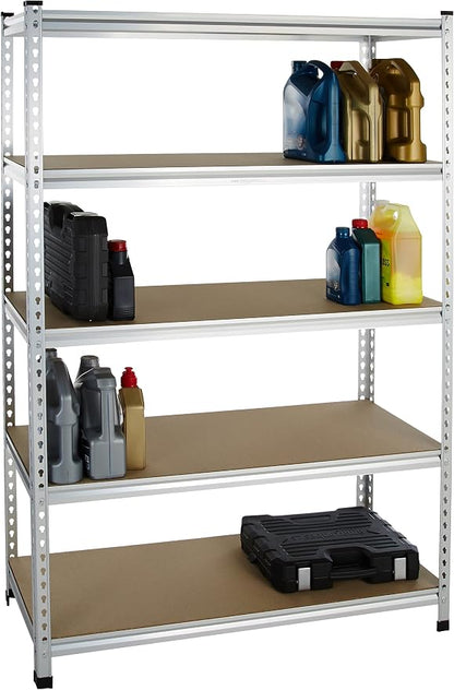 Amazon Basics 5-Tier Medium Duty Garage Shelving Unit, Sturdy Adjustable - Image 3