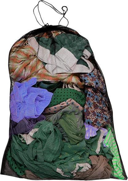 Extra Large Mesh Laundry Bag 40" x 30" – Drawstring, Sporting Goods – by DependableIndustries