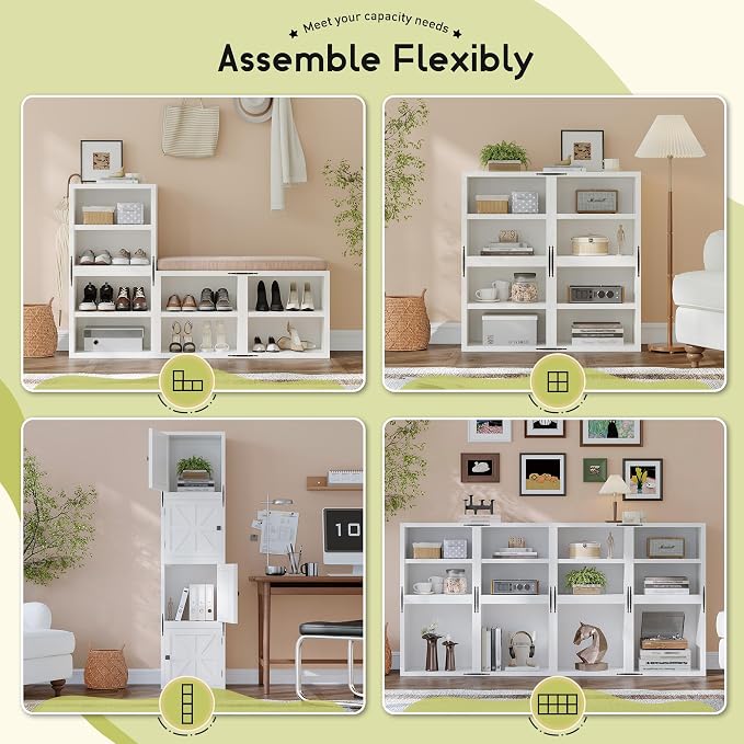 Homkdom 2 Cube Storage Organizer, DIY Bookcase - Image 4