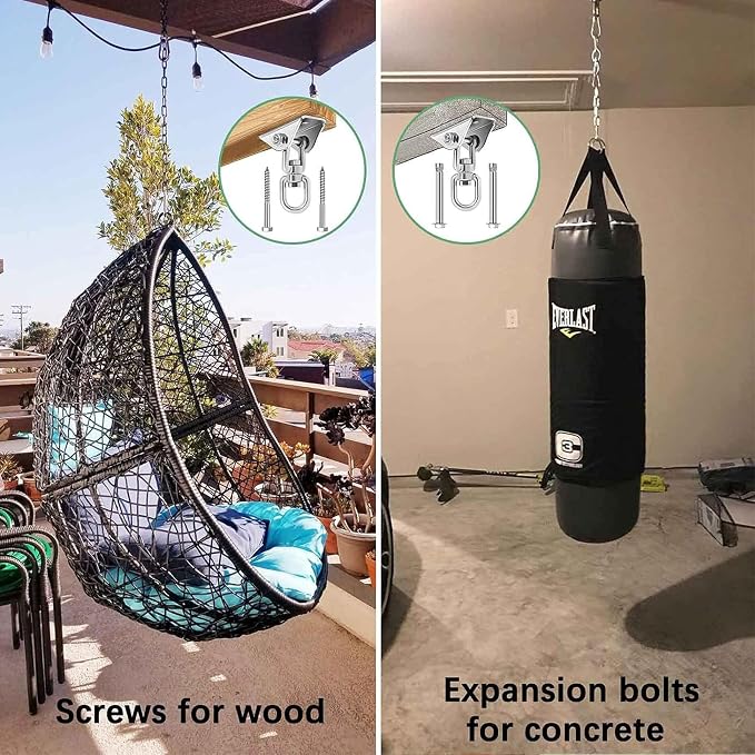 Swing Hanger for Wooden & Concrete Swing Set, 2000LB Capacity Hammock Hanger - Image 2