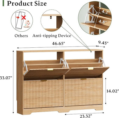 Xixini Shoe Storage Cabinet for Entryway - Image 2