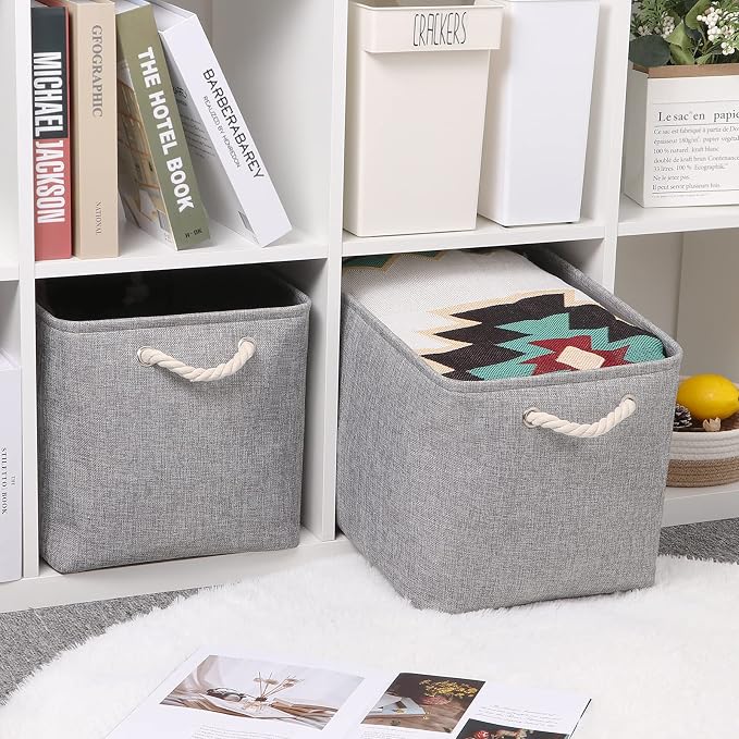 Bidtakay Grey Baskets Shelf Baskets - Image 3