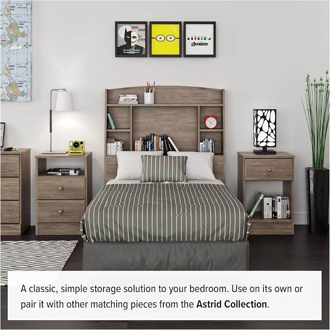 Prepac Astrid Tall Gray Dresser: 16.5"D x 19.75"W x 50"H, 6-Drawer Chest - Image 7