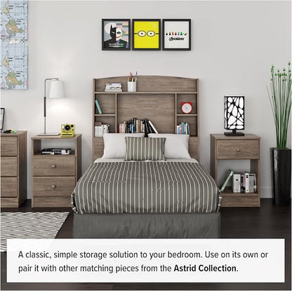 Prepac Astrid Tall Gray Dresser: 16.5"D x 19.75"W x 50"H, 6-Drawer Chest - Image 7