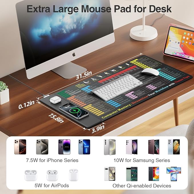 Excel Cheat Sheet Mouse Pad - Image 3