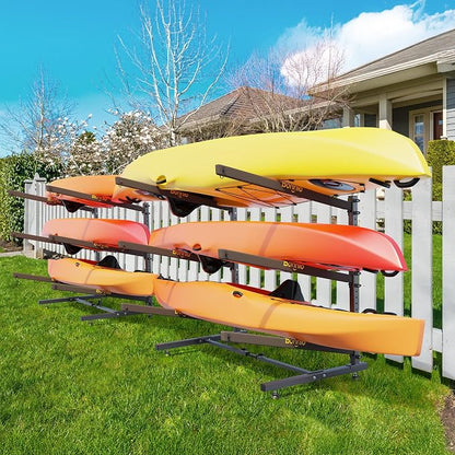 Bonnlo Kayak Storage Rack, Adjustable Heavy Duty Kayak Rack - Image 6