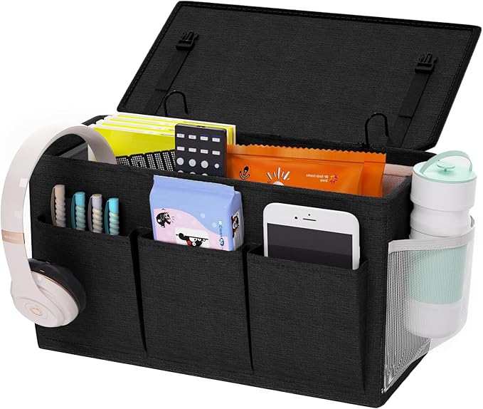 Dual-purpose Bedside Caddy Bedside Organizer, Bed Caddy by Edudif