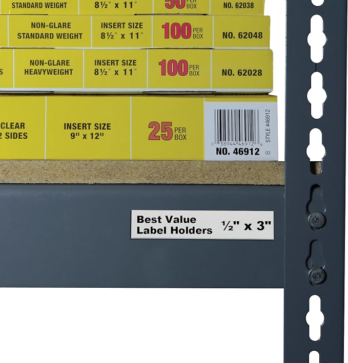 C-Line Self-Adhesive Label Holders, Top Load, 0.5 x 3 - Image 4