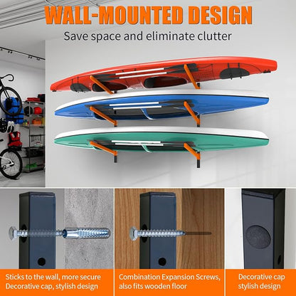 Kayak Storage Rack, Wall Mount Kayak Racks - Image 3