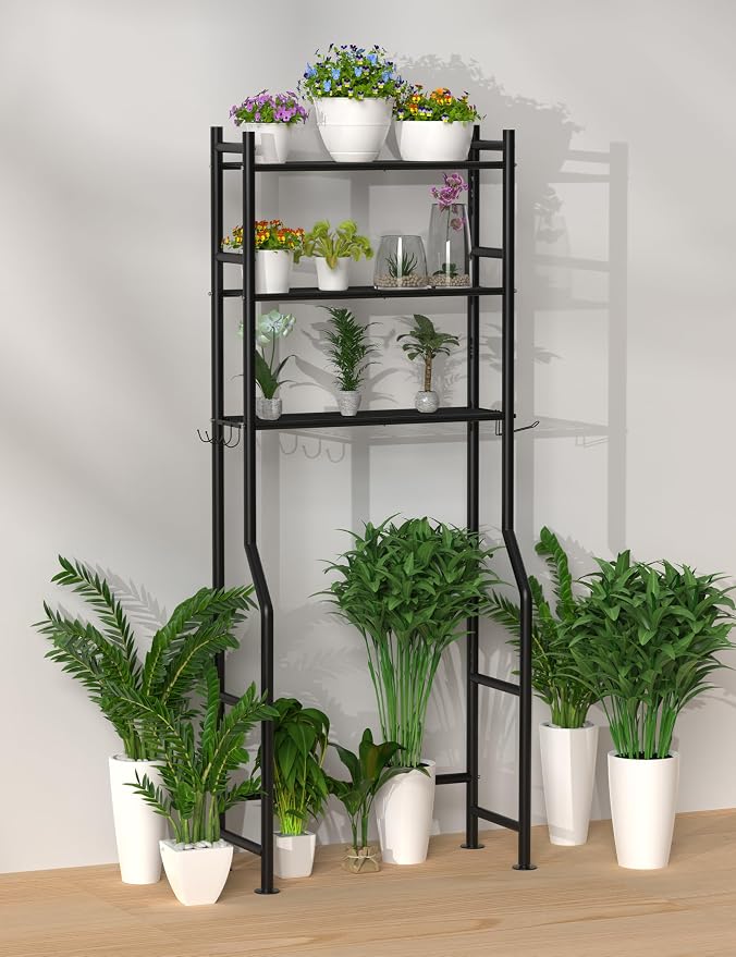 Livilord 3-Tier Over The Toilet Storage, Freestanding Metal Bathroom Shelves - Image 7