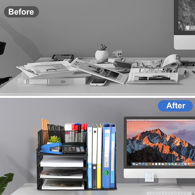 4-Tier Desk Organizer and Accessories - Image 3