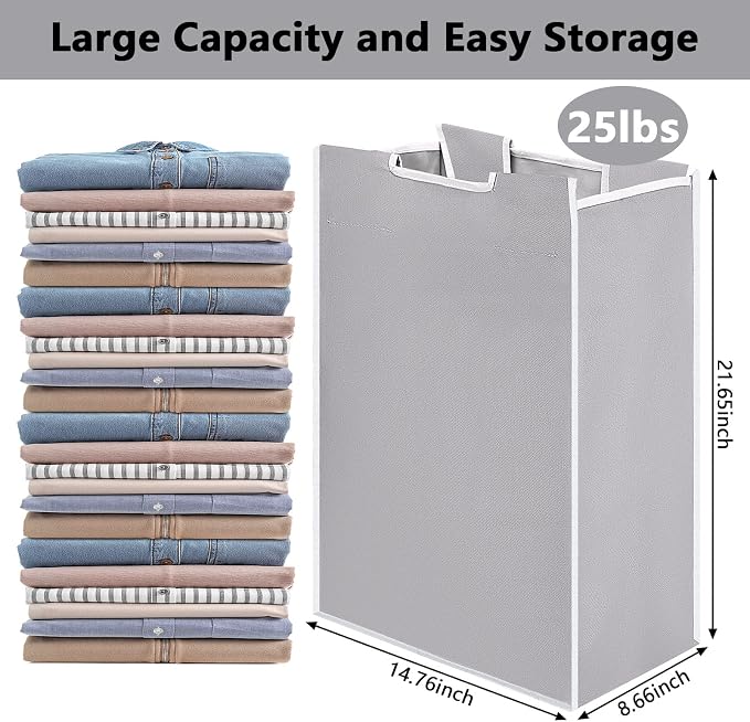 Bonuci 2 Pcs Laundry Sorter Replacement Bags Hamper Cart Removable Replacement - Image 3