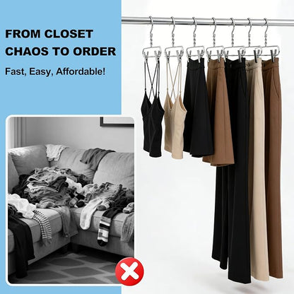 Quality 14" Silver Aluminum Clip Hangers – 10-Pack - Image 3
