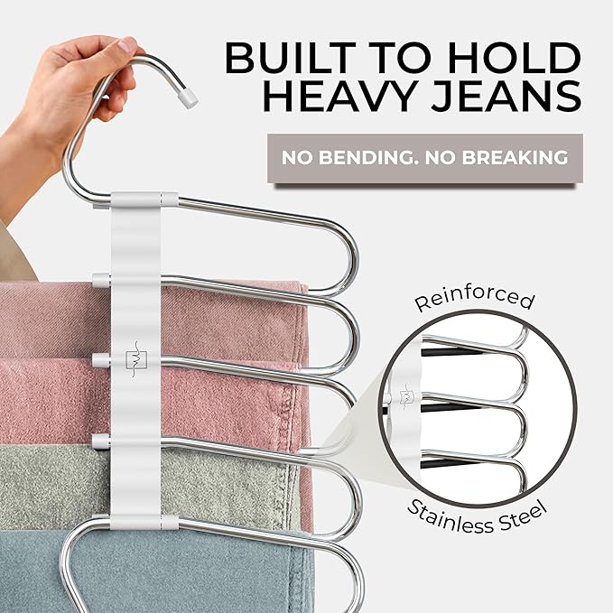MORALVE Pants Hangers Space Saving - Image 4