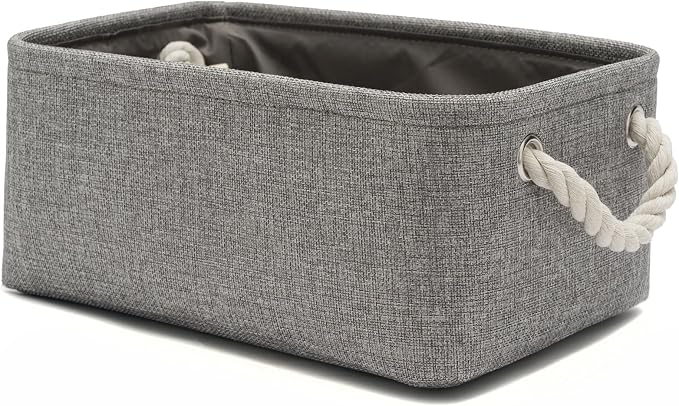 11.8x7.9x5.2 Inch Fabric Small Storage Bins by VQRTEXAStorageBasket
