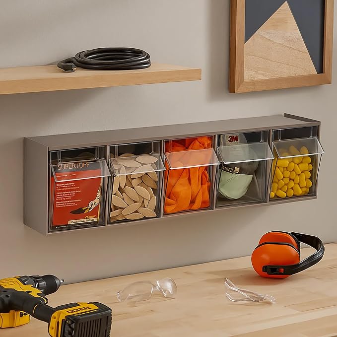 Akro-Mils TiltView Plastic Storage Cabinet - Image 2