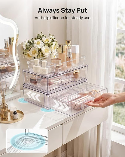 Vtopmart 12-Pack Clear Makeup Organizer Set - Image 7