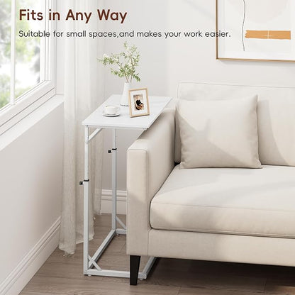 Vagusicc C Shaped End Table, Tall Side Table - Image 9