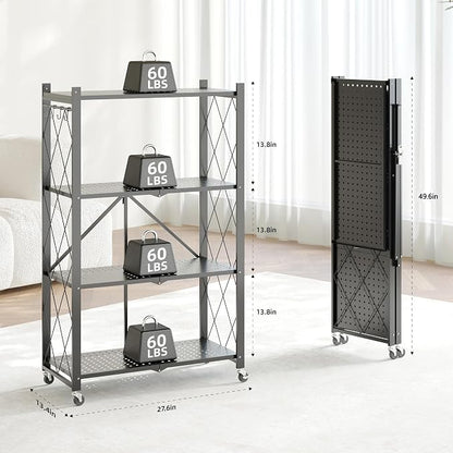 Fenbeli Foldable Shelves with Wheels - Image 3