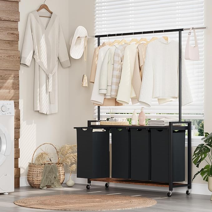 GarveeHome Rolling Laundry Cart - Image 5
