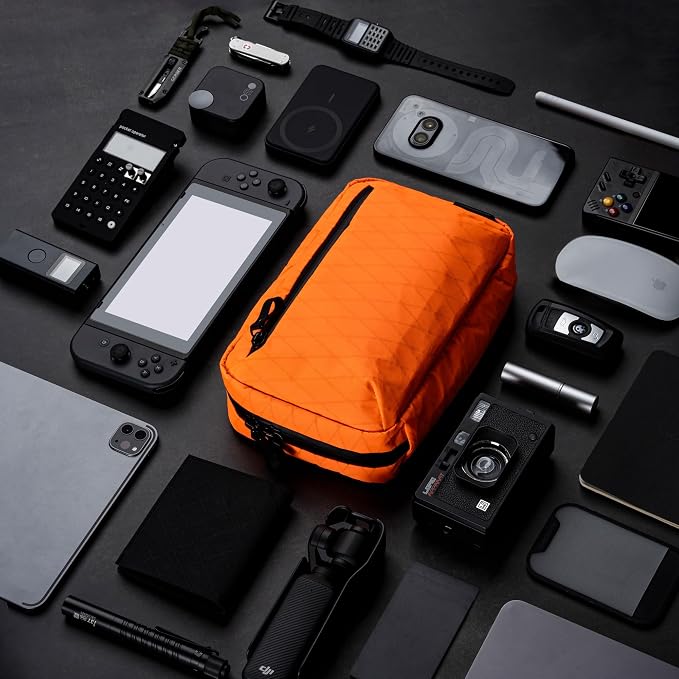 ALPAKA Elements Tech Case Tech Pouch 2.1L Cable Bag Hot Orange X-Pac RVX21 | - Image 6