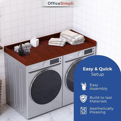 OfficeSimpli Washer Dryer Countertop, Made in USA, Non-Slip Pads, Laundry Room - Image 3