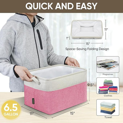BALEINE 4 Pack Fabric Storage Bins - Image 4