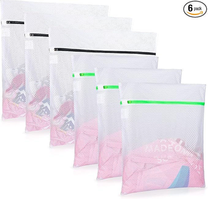 GOGOODA 6 PCS Mesh Laundry Bags, Delicates Washing Bags | 3 Medium 3 Large by GOGOODA