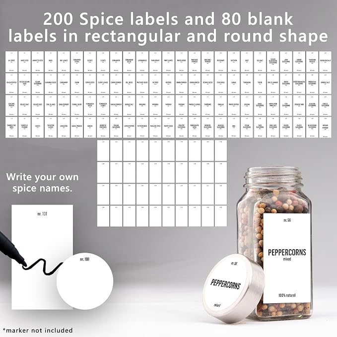 Deco haus Glass Spice Jars - Image 9